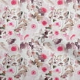 thumbnail image 1 of oneOone Cotton Flex Pink Fabric Florals Dress Material Fabric Print Fabric By The Yard 40 Inch Wide, 1 of 6