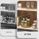 thumbnail image 5 of Lazy Susan Oroyutor 9 de madera de roble dorado para mesa, 5 of 6