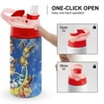 thumbnail image 4 of Kawaii Eevee Kids Insulated Stainless Steel Water Bottle with Straw Vacuum Reusable Leak Proof Water Cup Boys Girls, 4 of 8