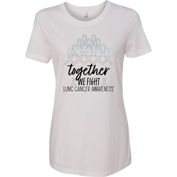 Inktastic Together, We Fight Lung Cancer Awareness Women's T-Shirt