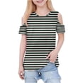 thumbnail image 1 of Zpanxa T-Shirts pour Tout-Petites Fille Imprimé Décontracté Manches Courtes Col Rond Haut Mode avec Coton 4-5 Ans, 1 of 7
