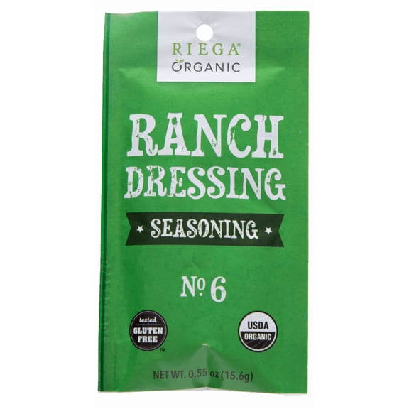 Riega Organic Ranch Dressing Seasoning Mix, 8 Packets