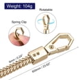 thumbnail image 2 of Correa de cadena Unique Bargains 2uds 24 x 0.24 Plano Bolso Cadenas Accesorios Hombro Cruzado Dorado Tono, 2 of 5