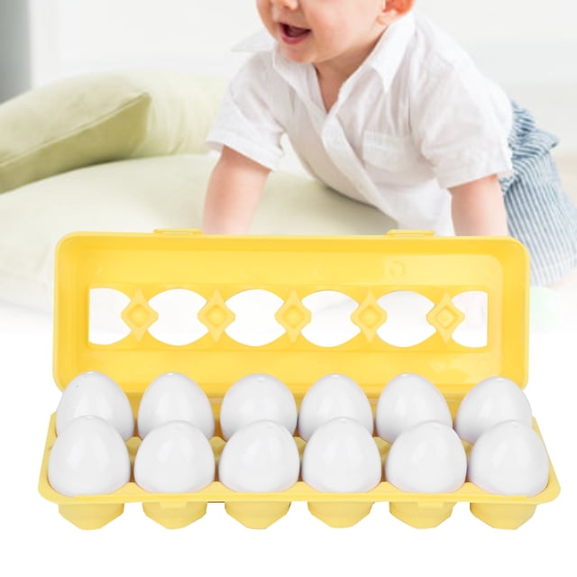 Juguete de aprendizaje, 12 piezas de huevos a juego, juguete de huevos a juego, juguete de huevos para niños, tecnología avanzada