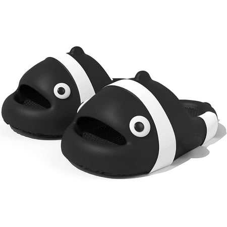 

KAQ Clownfish Cloud Slippers for Women Men Boys Girls Kids Cute Parent-child Shoes Soft Home Slippers Non-Slip Quick Dry Shower Shoes Beach Sandals for Indoor Outdoor Spa Swimming Pool Gym Garden