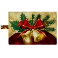 thumbnail image 3 of PKQWTM Christmas Bells Bow Red and Gold Book Cover Book Protector Book Sleeve Book Pouch Book Bag 6x9 inch, 3 of 4
