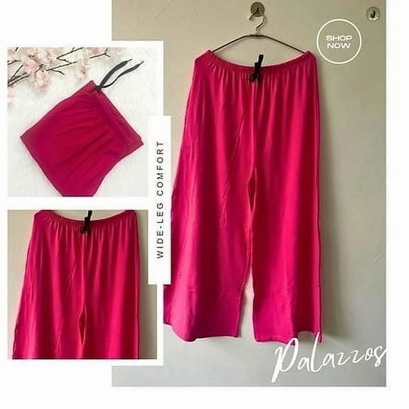 MISS MomInStyleStore Cotton Palazzo Pants for Women, Free Size, Wide Leg Bottom, Regular Wear