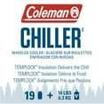 thumbnail image 2 of Coleman Chiller 28-Quart Wheeled Cooler, Ocean Blue, 2 of 5