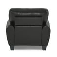 thumbnail image 4 of OakvillePark Arcadia Faux Leather Upholstered Living Room Chair, Black, 4 of 6