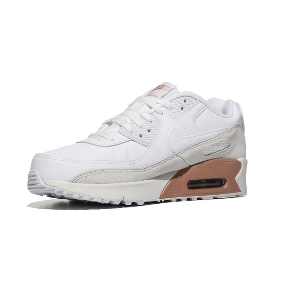 Nike Air Max 90 LTR (GS) Big Kids' Shoes White-Metallic Red Bronze cd6864-117