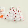 thumbnail image 4 of EIMELI Été Jolie Bébé Filles Robe Douce Bretelles Fleurs Sans Manches Imprimé Dentelle Tutu Robe Rose Marguerite 1-2 Ans, 4 of 7
