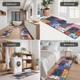 thumbnail image 5 of Colorful Pioneer Flower Patchwork Kitchen Rugs Sets Of 3,Kitchen Runner Rugs Non Skid Washable,Decorative Kitchen Floor Mats for Kitchen,Sink,Laundry,17"x30"+ 17"x47" + 17"x59", 5 of 6