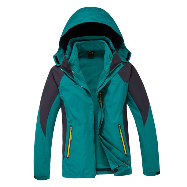 Chaqueta de esquí deportiva 2 en 1 para hombre con forro polar chaqueta xxl lago azul Sunnimix Chaqueta de esquí al aire libre