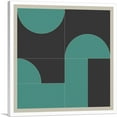 thumbnail image 1 of ARTCANVAS Mid-Century Modern Black and Teal Squares Canvas Art Print - Size: 18" x 18" (0.75" Deep), 1 of 9