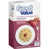 Great Value Instant Oatmeal, Cranberry Pomegranate, 8 Count