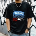 thumbnail image 3 of Men's T Shirts New Trendy Sports Shirt Round Neck Patterned Tee Loose style Creative Gifts for Friends L, 3 of 4