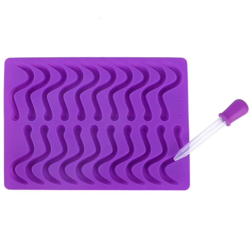 Gummy Mold, Chocolate Mold Wormsshaped For Food Processing For Gummy