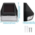 thumbnail image 3 of TORCHSTAR 12 Pack Dusk-to-Dawn LED Solar Fence Lights for Pathway, 4000K Cool White, Black, 3 of 7