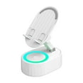 thumbnail image 2 of Wireless Induction Audio Bluetooth Speaker 5 in 1 Phone Holder Emergency Rechargeable with Colorful Ambient Light 300° Foldable for Tablet iPhone Android, Gifts for Men Women (White), 2 of 3