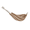 Cappucino, variant on Bliss Hammocks Double Hammock in a Bag w/ Hand-woven Rope loops - Malibu Stripe, 77" L x 60" W