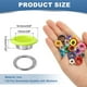 thumbnail image 2 of Uxcell 110 Pcs Ojetes con Arandelas 3/8" Kit de Grommets Amarillo Brillante, 2 of 7