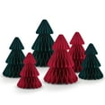 thumbnail image 5 of Selrti 3 Pcs Paper Christmas Tree 3D Honeycomb Tree Tabletop Centerpiece for Holiday Fireplace Mantel Table Decor, 5 of 8