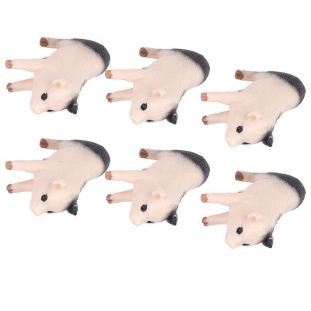 Modelo animal, 10 piezas, modelo de cerdito realista, criaturas, figuras, juguetes, modelo de cerdo, estética elegante
