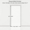 thumbnail image 5 of Unipaws 86" High Extra Tall Cat Gate, 35"-38" Wide Cat Proof Gate for Doorway Hallway, 5 of 7