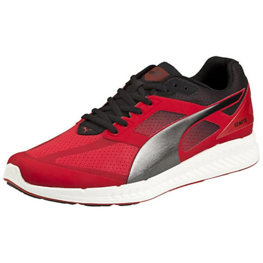 PUMA - Puma Ignite Mens Red/Black/Silve Sneakers - Walmart.com ...