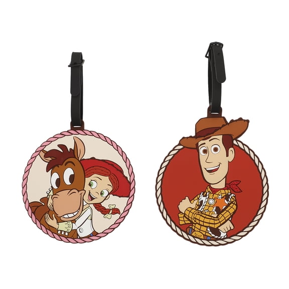 Toy Story Woody and Jessie Molded Rubber Luggage Tags (Set of 2)