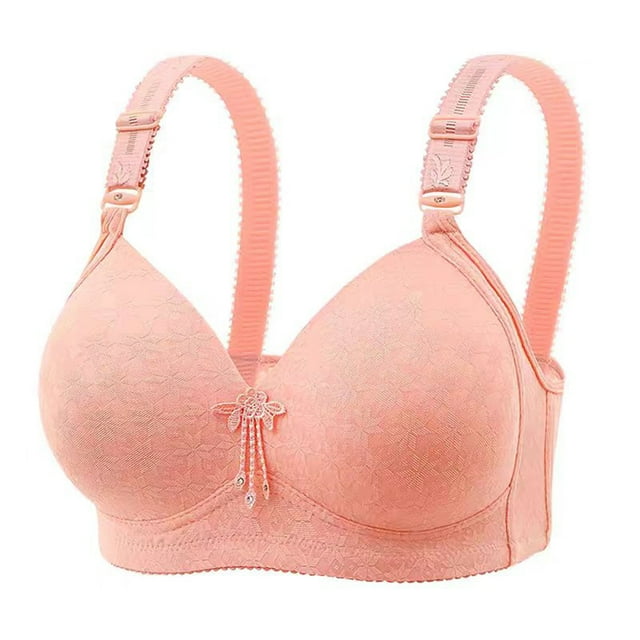 Yuyuzo WirelessBras for Women V Neck Full Coverage Bralettes Seamless Adjustable Strap Push up Bra