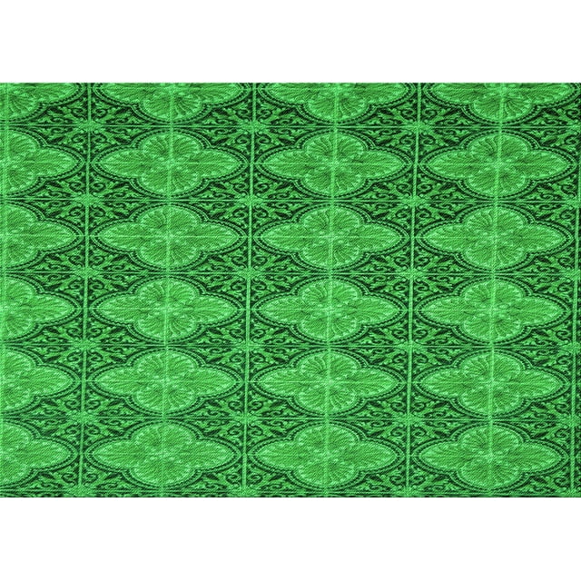 Ahgly Tapis Rectangulaire Lavable en Machine Vert Transitionnel, 7 Pieds x 10 Pieds