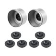 thumbnail image 1 of Unique Bargains 2pcs 2.72' Trailer Axle Dust Cap Cup Grease Cover with 6pcs Rubber Plugs Set for Trailer Camper RV, 1 of 6