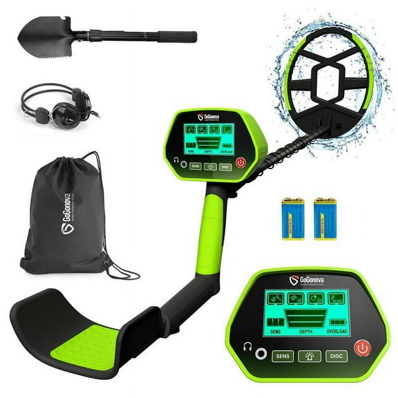  ZuoZuoMing Waterproof Metal Detector for Adults & Kids, with High Accuracy Lightweight 8" Search Coil, All Metal & Disc Modes
