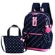 thumbnail image 1 of Set de mochilas VIDOSCLA con estampado de corazones para niñas con monedero y estuche para lápices, 1 of 7