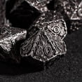 thumbnail image 2 of Cusdie 7-Die Metal DND Dice Set, Dragon Wings Design Metal Polyhedral D&D Dice Set for DND Dungeons and Dragons TTRPG Role Playing Games, 2 of 5