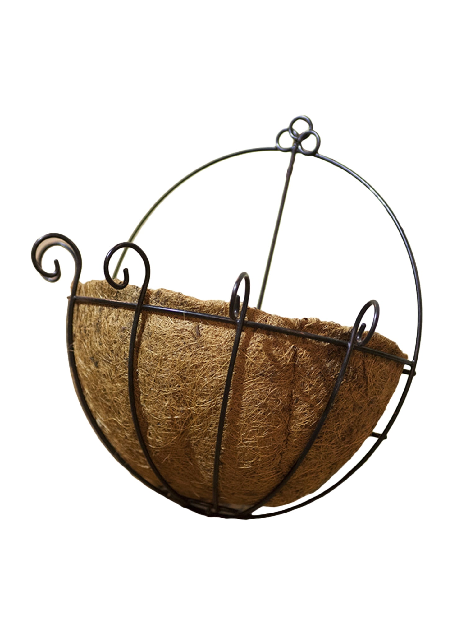 hanging planter 10 Inch Metal Hanging Planter Coconut Basket Round