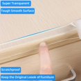thumbnail image 4 of Clear Edge Protector Strip 1.18In X 9.84Ft Sharp Edge Wrap Cover Tape Self Adhesive Protective Bumper Corner Guards For Cabinet Door Desk Glass Table Bed Furniture Kitchen Countertop Waterproof, 4 of 5