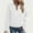 White, variant on USSUMA Womens Full Zipper Sweatshirt Jackets Textured Long Sleeve Cardigan Zipper Jacket Casual Loose Outwear with Pockets Holiday Saving