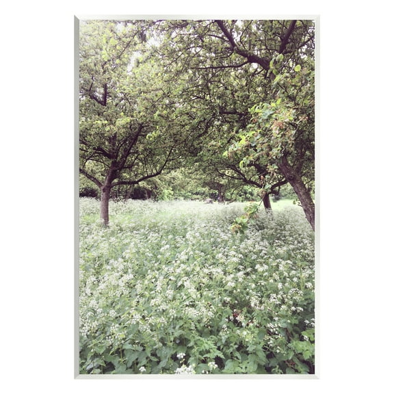 Stupell Industries Lush Meadow Trees Landscape Photography Unframed Art Print Wall Art, 13 x 19