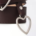 thumbnail image 2 of Cinturones de cuero PU para mujer, vestido informal con forma de corazón cinturón con hebilla de corazón para niñas Café Corazón 105cm Yuyangstore Cinturón de cintura para mujer, 2 of 7