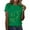 Green, variant on Women's Casual Short Sleeve Graphic Print T-Shirt Soft Everyday Basic Tee Top With Fashionable Design