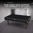 thumbnail image 2 of 8 Feet Pool Table Cover, Waterproof & Dustproof 420D Oxford Cloth Billiard Pool Table Cover for Pool Table 8FT Fitted(Black), 2 of 4