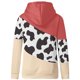 thumbnail image 5 of Puntoco Mujeres Vaca Impreso Pullover Sudaderas Con Capucha De Manga Larga Con Cordón Tops Sudadera Puntoco Puntoco-7156, 5 of 5