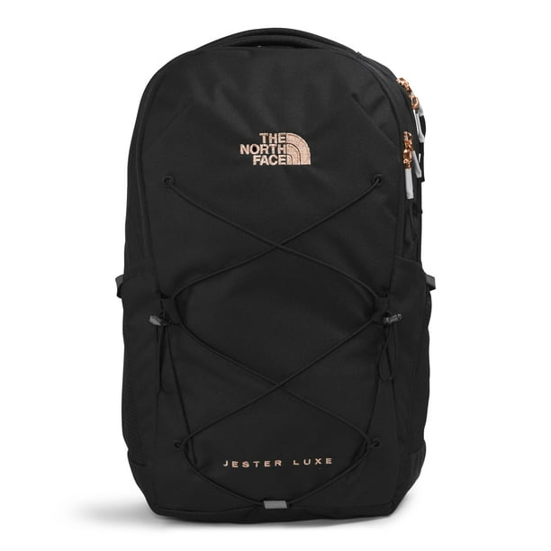 THE NORTH FACE - Mochila para portátil para mujer, Tnf Black/Burnt Coral Metallic, Una talla, Jester Luxe