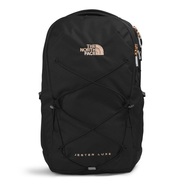 THE NORTH FACE - Mochila para portátil para mujer, Tnf Black/Burnt Coral Metallic, Una talla, Jester Luxe