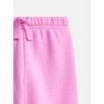 thumbnail image 3 of Wonder Nation Baby and Toddler Girls' Fleece Jogger Pants, Sizes 6M-5T, 3 of 3