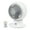 Gray, variant on IRIS USA WOOZOO Fan with Remote, Oscillating Fan, Desk Fan, Table Air Circulator, Globe Fan, Fan for Bedroom, 8 Speeds, 82ft Max Air Distance, White