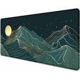 thumbnail image 1 of Golden Mountain Moon Mouse Pad Extended Large Gaming Mouse Pad with Stitched Edges and NonSlip Base, Ideal for Computer, Work, Gamer, and Office Use 35.4 x 15.7 in, 1 of 1
