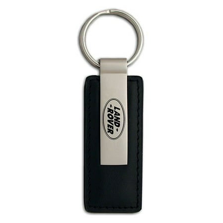 Leather Keychain Ring - Land Rover Keychain & Key Ring – Premium Black Leather Key Chain KC1540.LAN